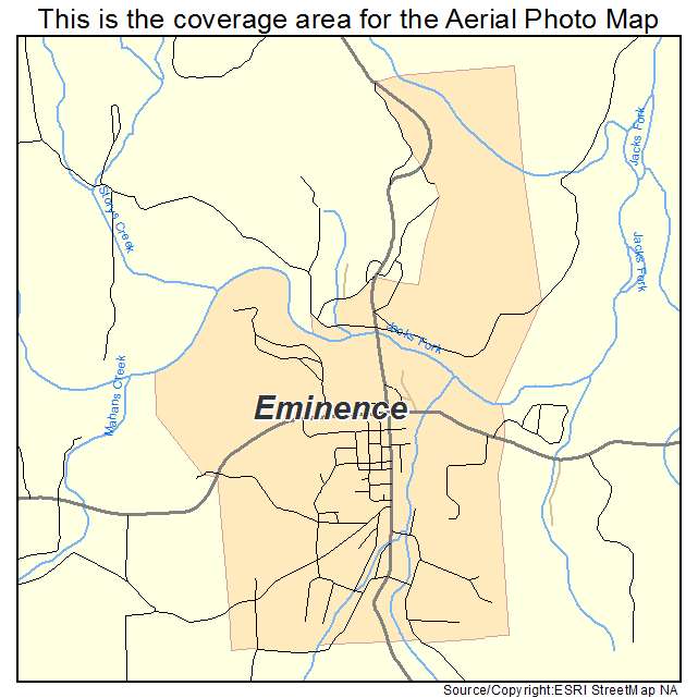 Eminence, MO location map 