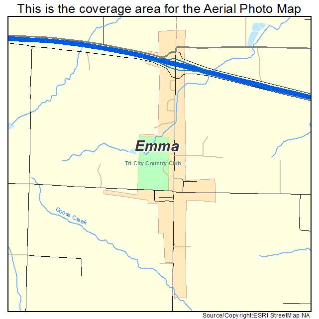 Emma, MO location map 