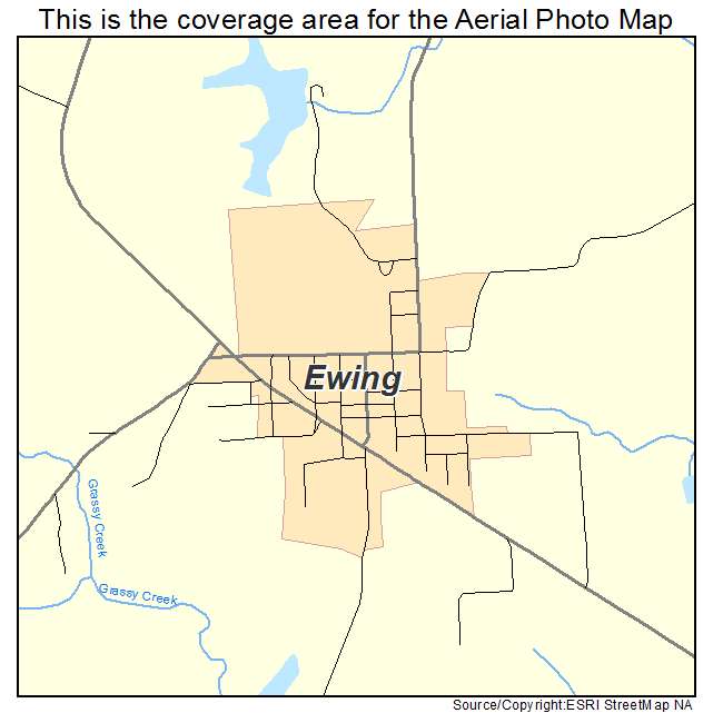 Ewing, MO location map 