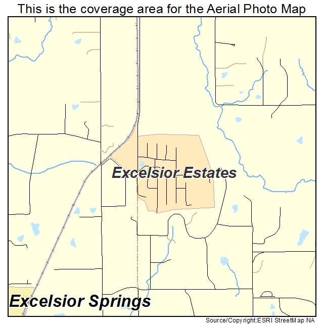 Excelsior Estates, MO location map 