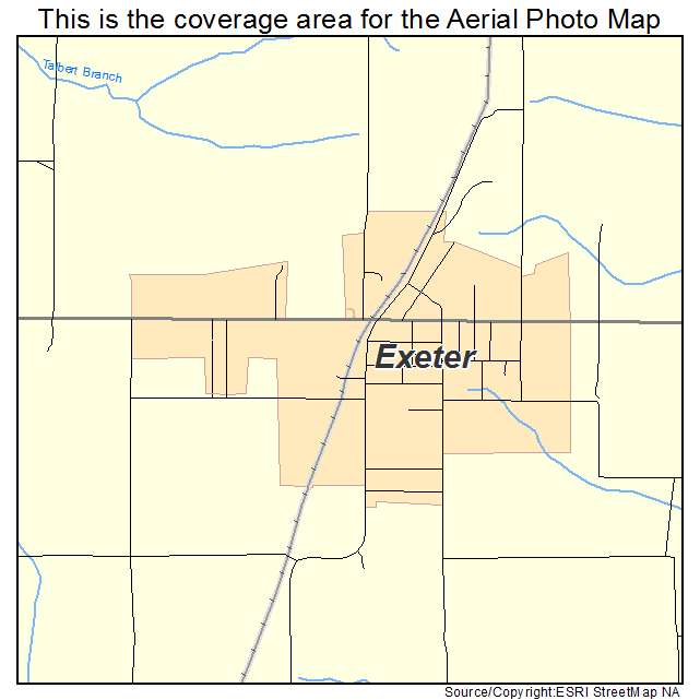 Exeter, MO location map 