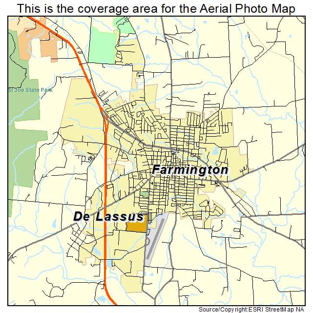 Farmington, MO location map 
