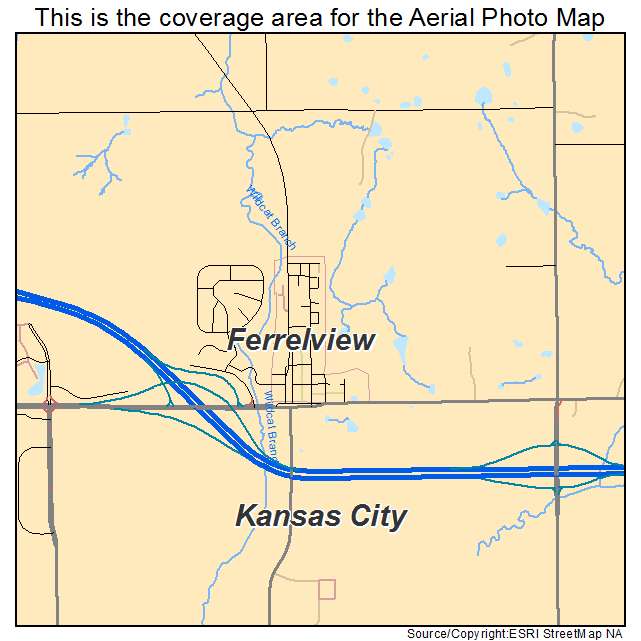 Ferrelview, MO location map 