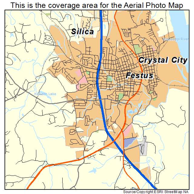 Festus, MO location map 