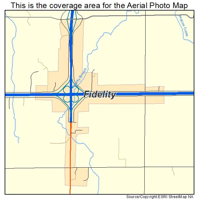 Fidelity, MO location map 