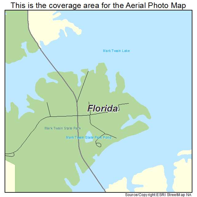 Florida, MO location map 