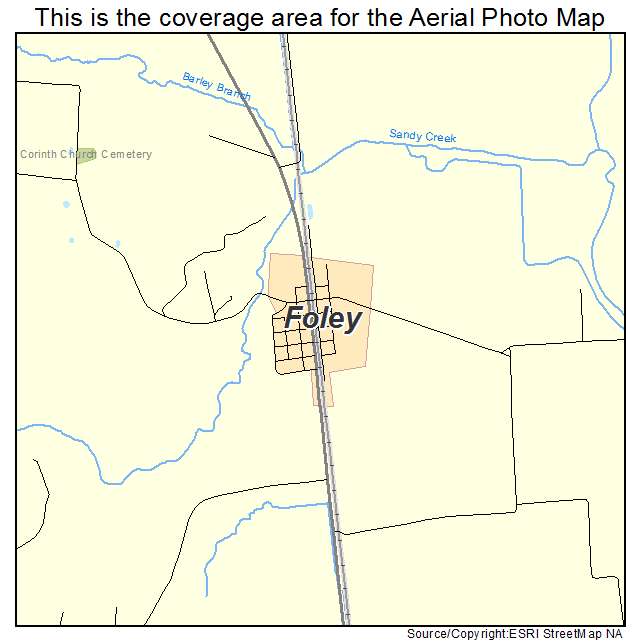 Foley, MO location map 