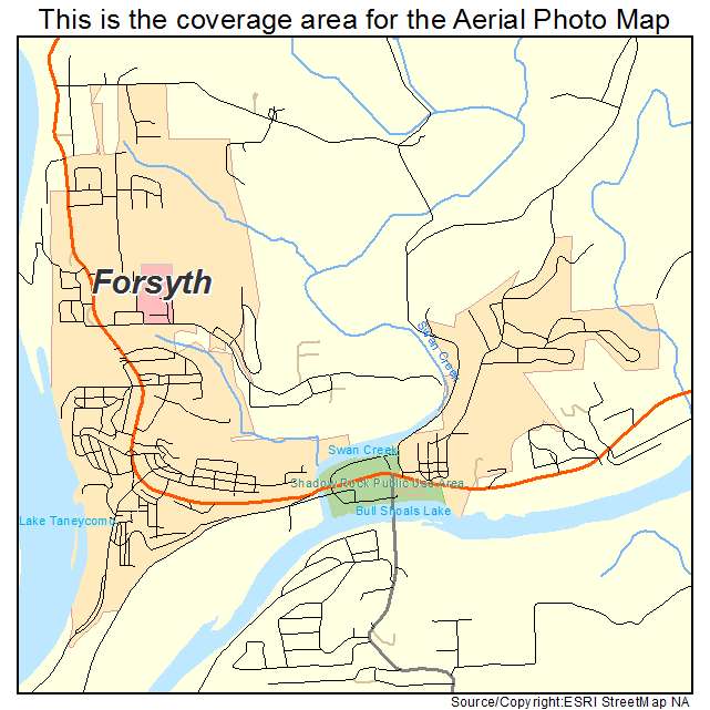 Forsyth, MO location map 