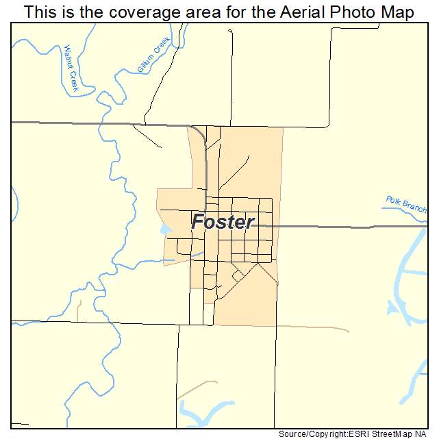 Foster, MO location map 