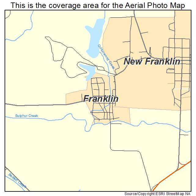 Franklin, MO location map 