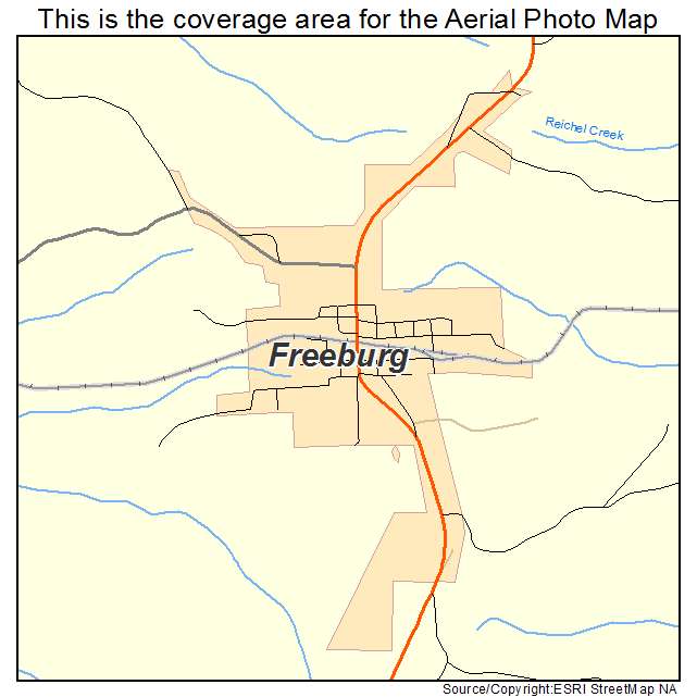 Freeburg, MO location map 