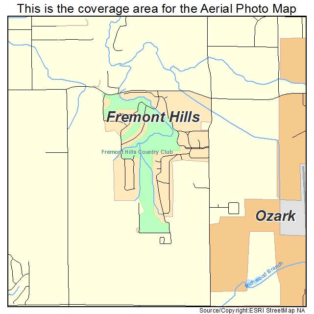Fremont Hills, MO location map 