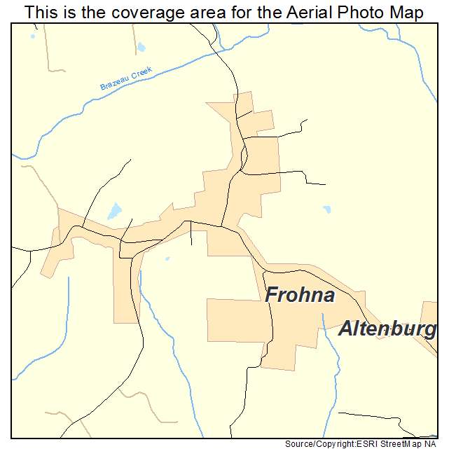 Frohna, MO location map 