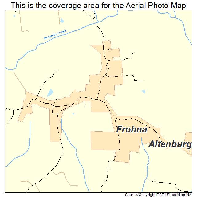 Frohna, MO location map 