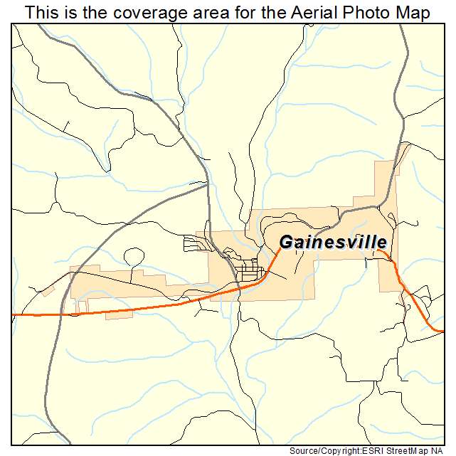 Gainesville, MO location map 