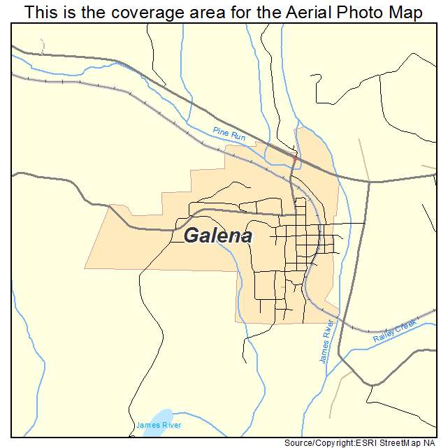 Galena, MO location map 