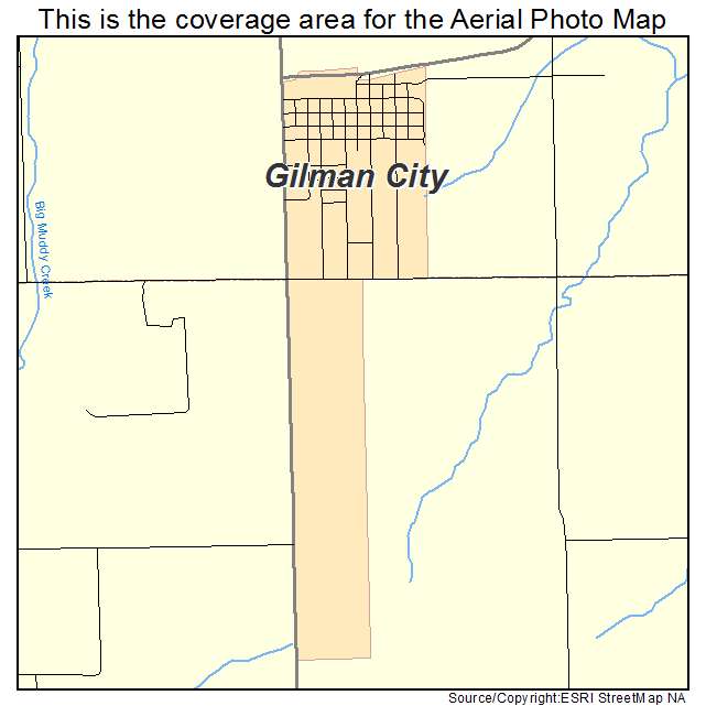Gilman City, MO location map 