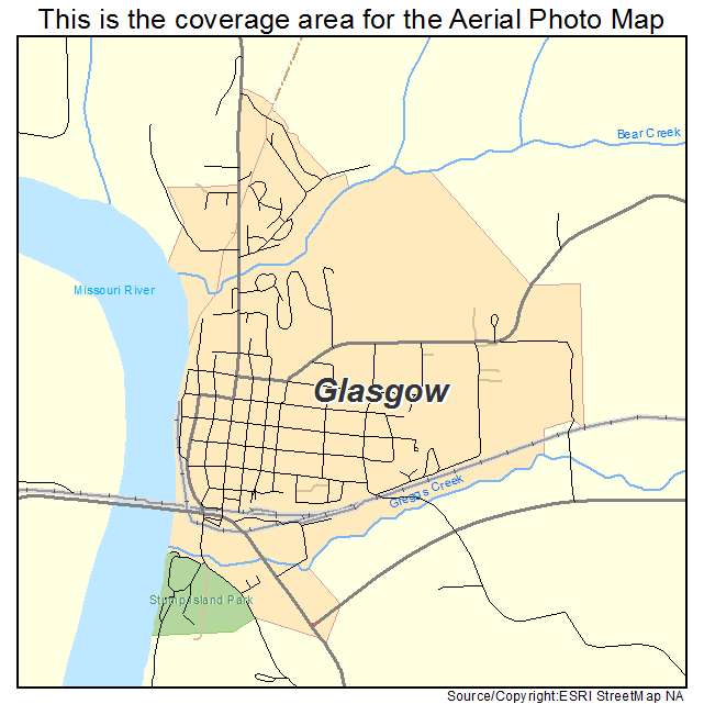 Glasgow, MO location map 