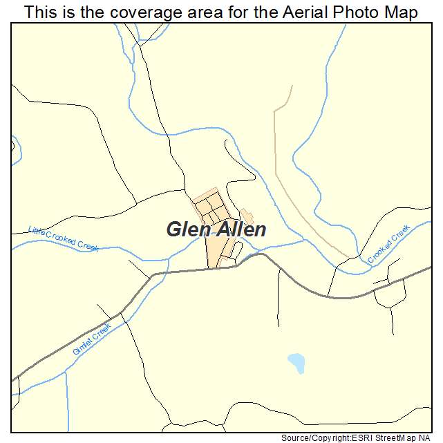 Glen Allen, MO location map 