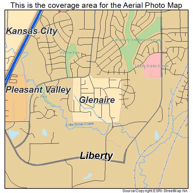 Glenaire, MO location map 