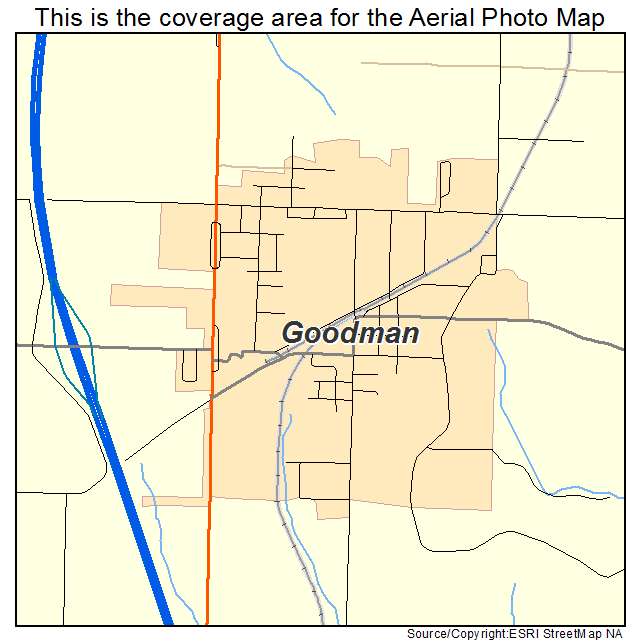 Goodman, MO location map 
