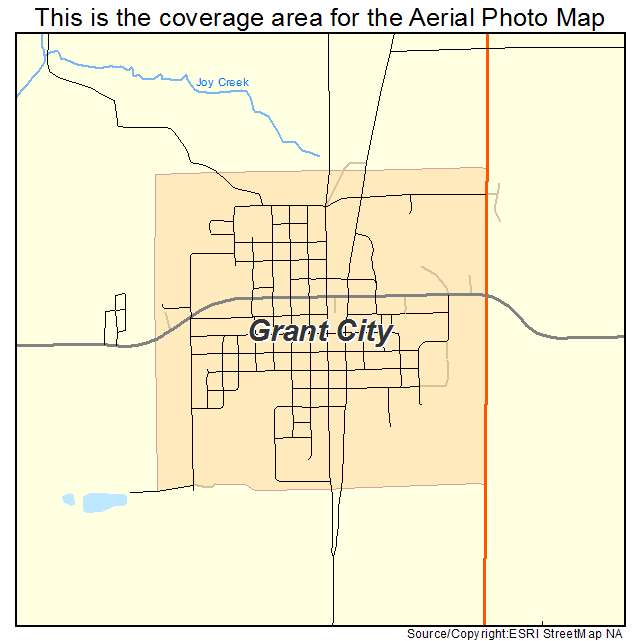 Grant City, MO location map 