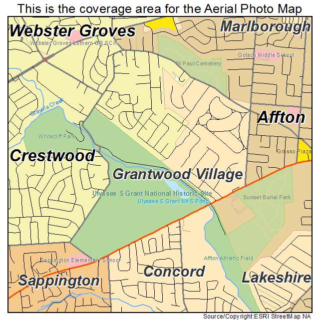Grantwood Village, MO location map 