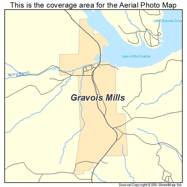 Gravois Mills, MO location map 