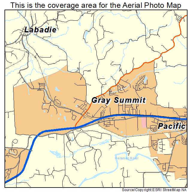 Gray Summit, MO location map 