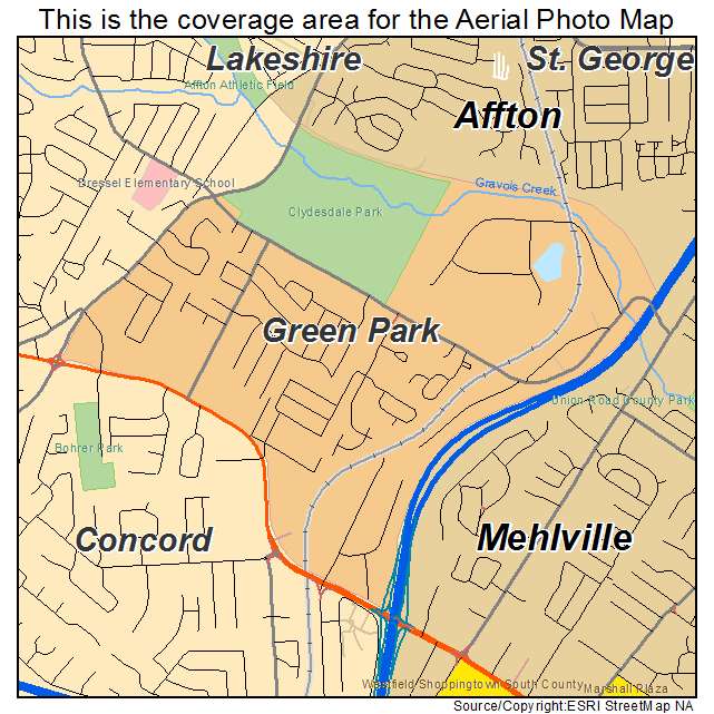 Green Park, MO location map 