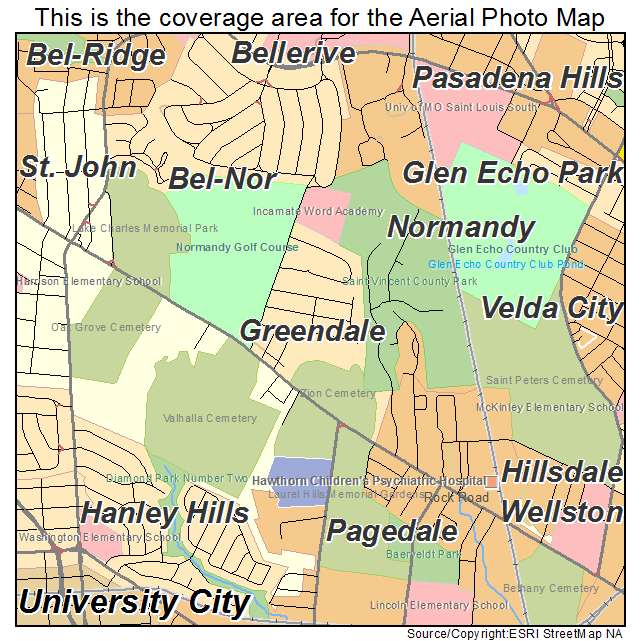 Greendale, MO location map 