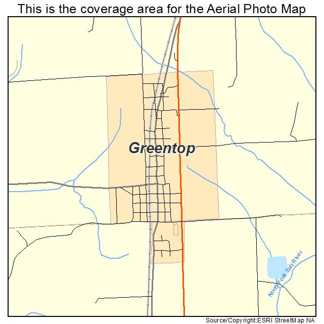 Greentop, MO location map 