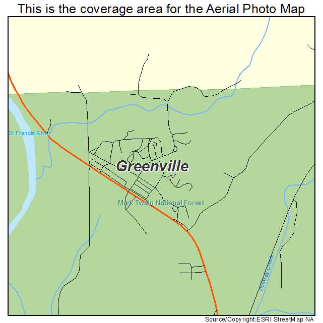 Greenville, MO location map 