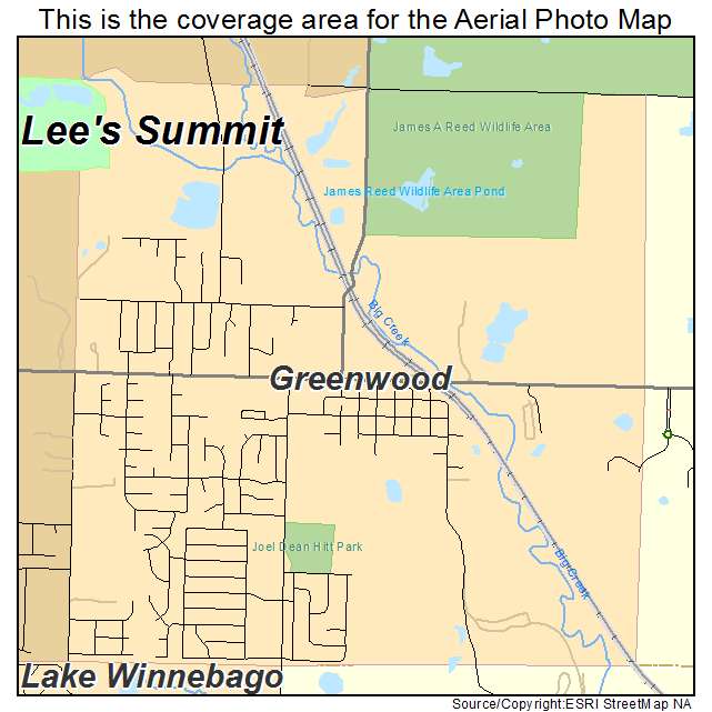 Greenwood, MO location map 