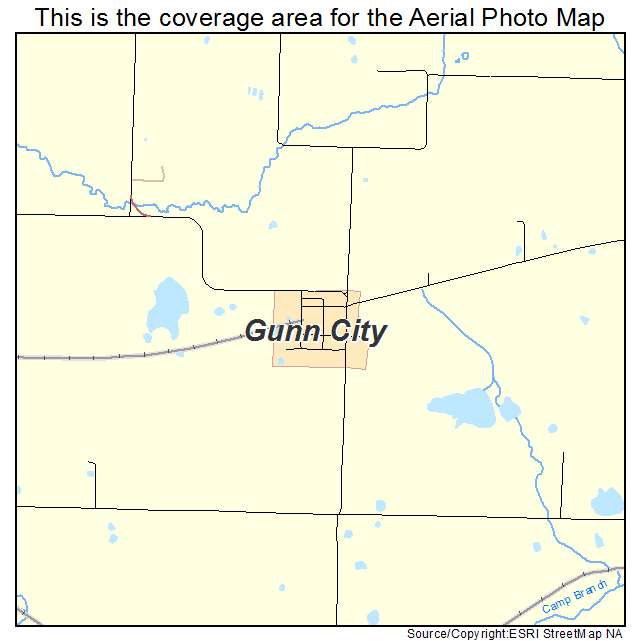Gunn City, MO location map 