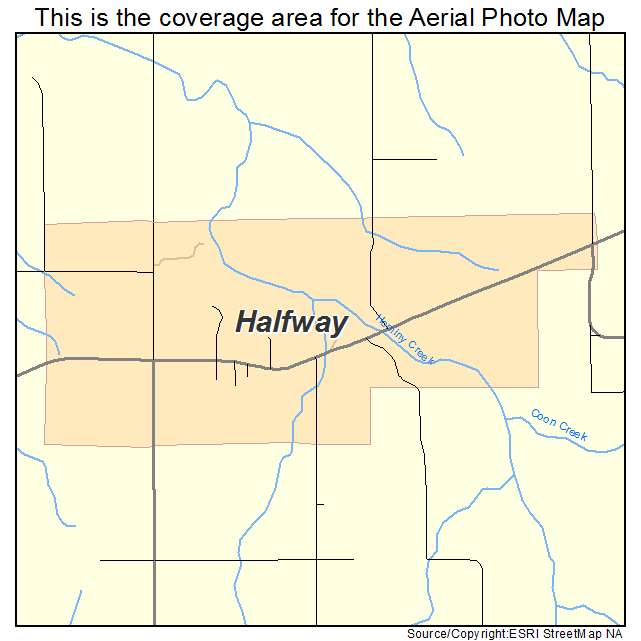 Halfway, MO location map 