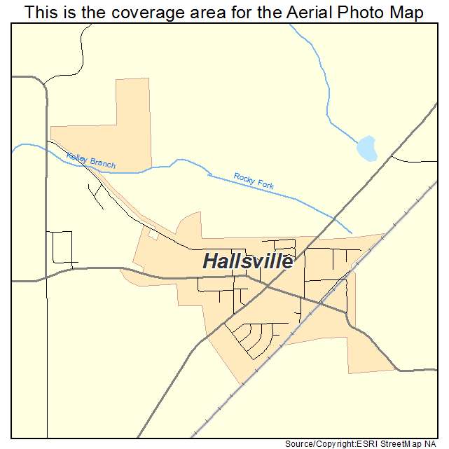 Hallsville, MO location map 