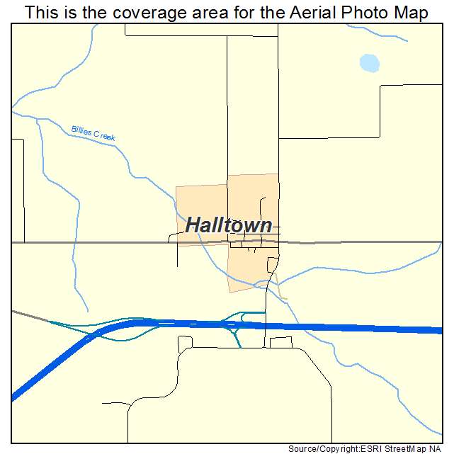 Halltown, MO location map 