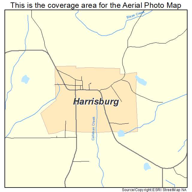 Harrisburg, MO location map 