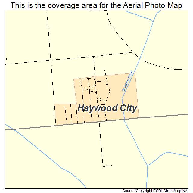 Haywood City, MO location map 