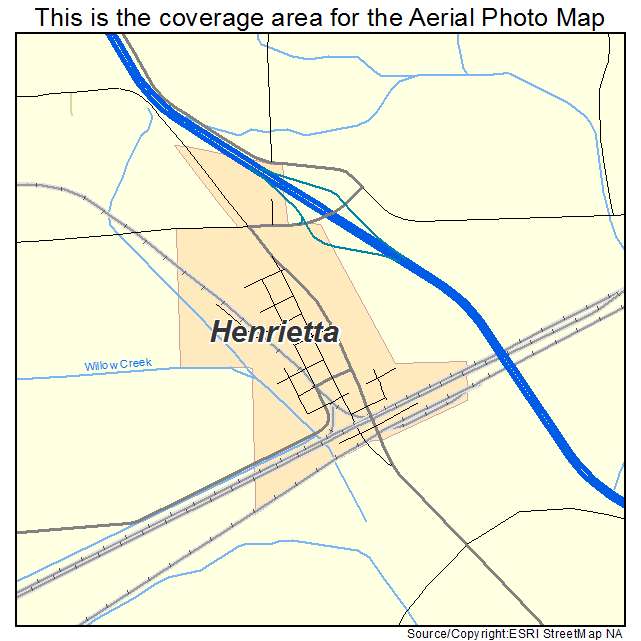 Henrietta, MO location map 