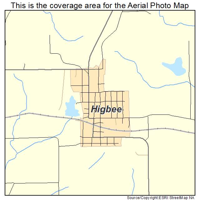 Higbee, MO location map 