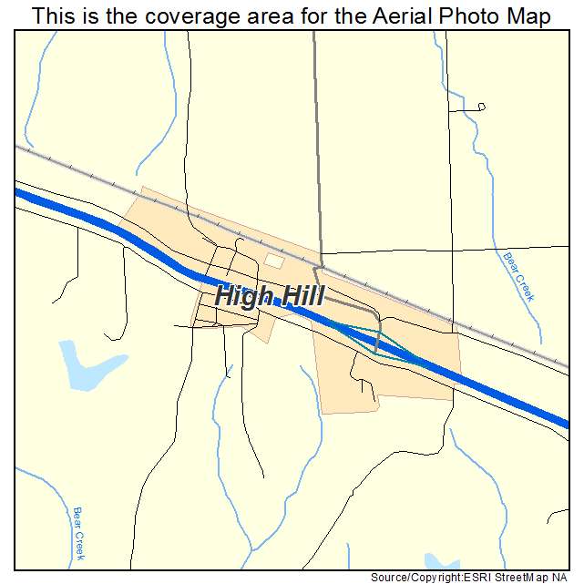 High Hill, MO location map 