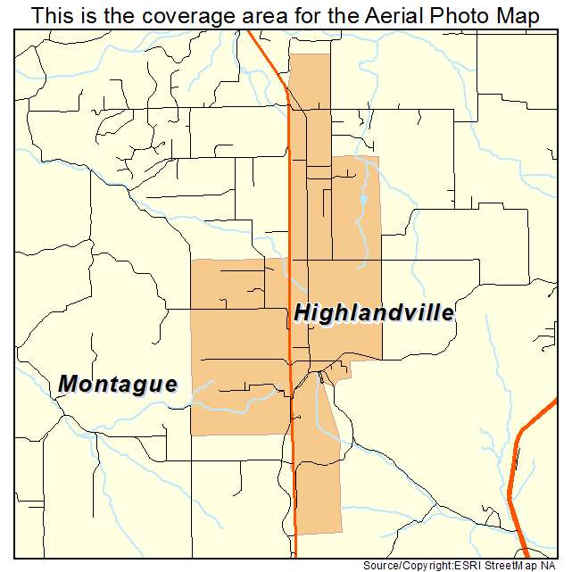 Highlandville, MO location map 