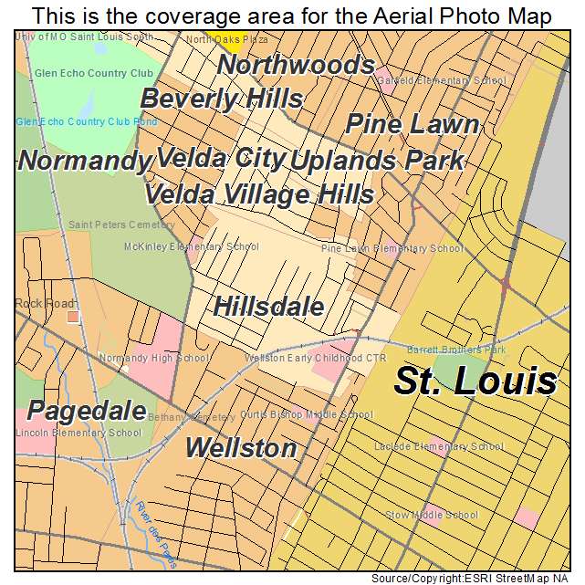 Hillsdale, MO location map 