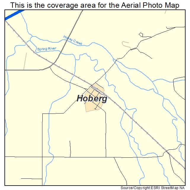 Hoberg, MO location map 