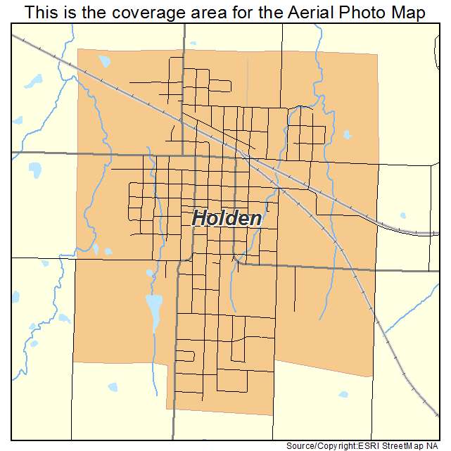 Holden, MO location map 