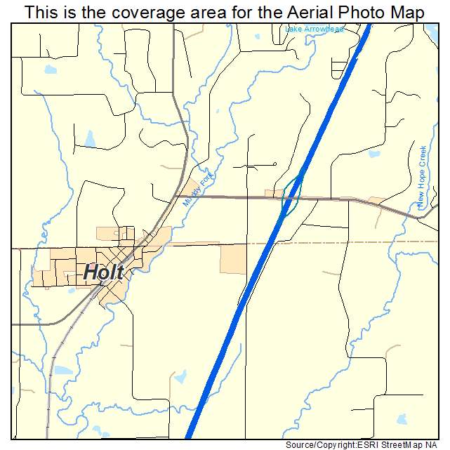 Holt, MO location map 