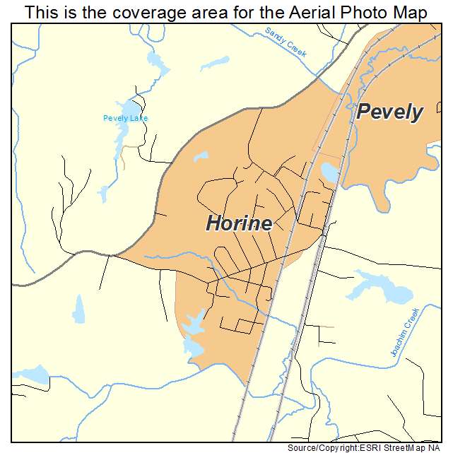 Horine, MO location map 