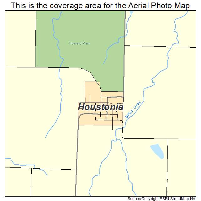 Houstonia, MO location map 